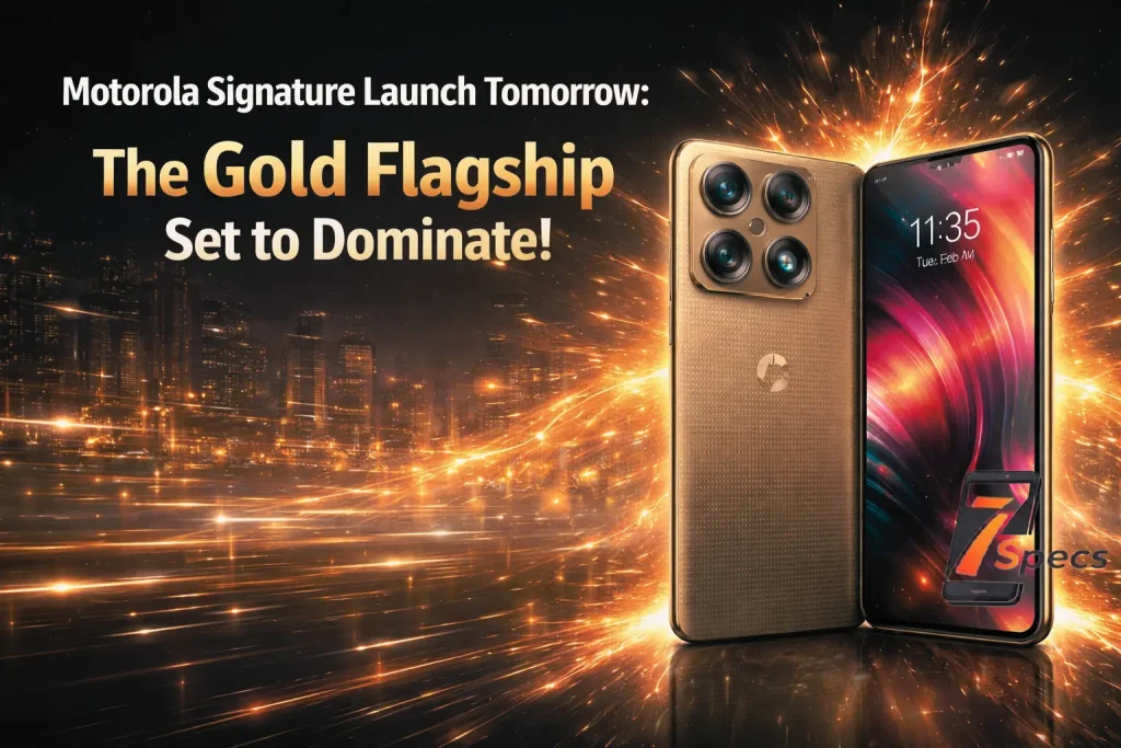 Motorola ultra-thin gold flagship smartphone with quad-camera design ahead of Signature Launch tomorrow