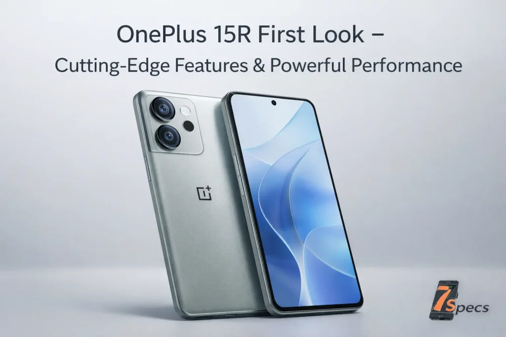 OnePlus 15R smartphones showcasing premium design with slim bezels and advanced camera setup