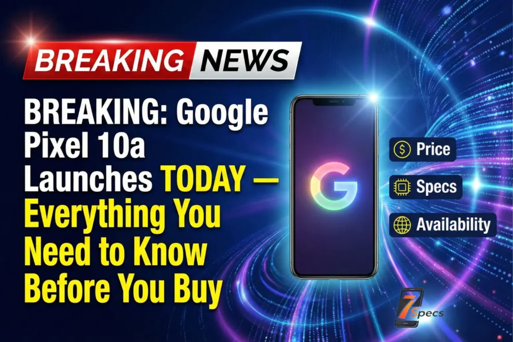 Breaking News:Google Pixel 10a Launches TODAY