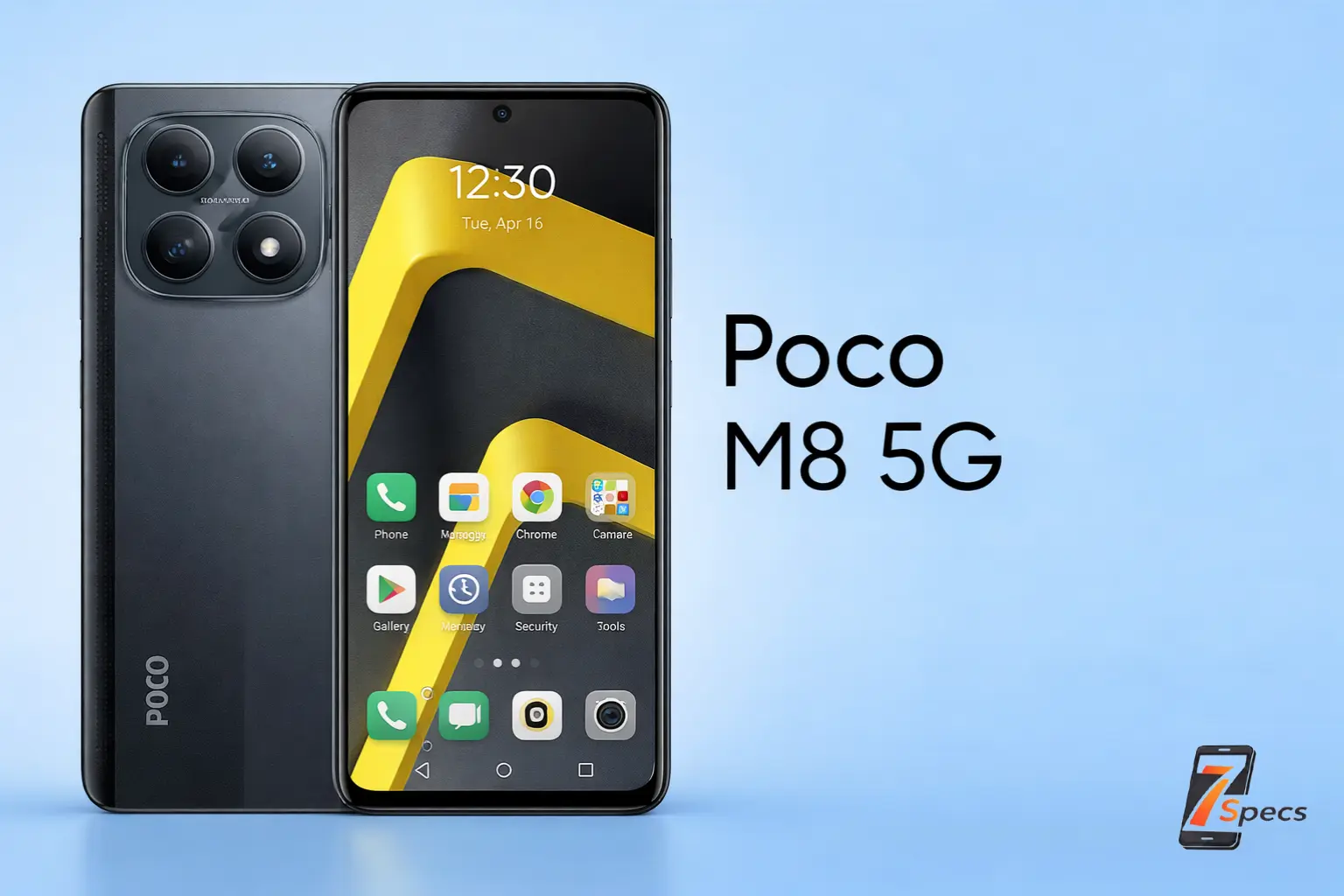 Budget 5G Glow-Up? Poco M8 5G's Curved AMOLED Left Me Speechless - Seven Specs Poco M8 5G Front and Back Design