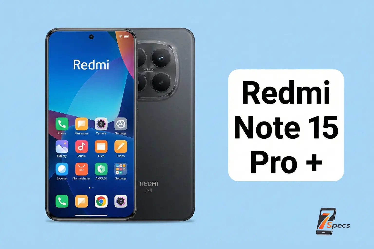 Shocked by ₹38k Power? Redmi Note 15 Pro+ 5G Redefines Mid-Range Limits - Seven Specs Redmi Note 15 Pro+ rear and front design